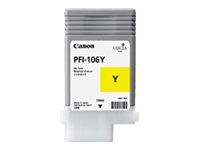 Canon PFI-106 Y - Jaune - original - réservoir d'encre - pour imagePROGRAF iPF6300, IPF6300S, iPF6350, iPF6400, iPF6400SE, IPF6450 6624B001
