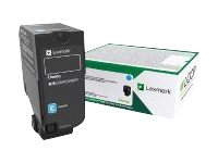 Lexmark - Cyan - original - cartouche de toner LRP - pour Lexmark CS727de, CS728de, CX727de 75B20C0