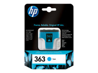 HP 363 - 4 ml - cyan - original - cartouche d'encre - pour Photosmart 31XX, 82XX, C5100, C5170, C5175, C5190, C5194, C6100, C6150, C6175, C7100 C8771EE#BA1
