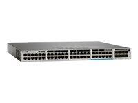 Cisco Catalyst 3850-12X48U-E - Commutateur - C3 - Géré - 48 x 10/100/1000 (UPOE) - de bureau, Montable sur rack - UPOE (630 W) - reconditionné WS-C385012X48UE-RF