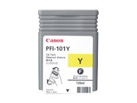 Canon PFI-101 Y - Jaune - original - réservoir d'encre - pour imagePROGRAF iPF5000, iPF5100, iPF6000S, iPF6100, iPF6200 0886B001