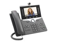 Cisco IP Phone 8845 - Visiophone IP - avec appareil photo numérique, Interface Bluetooth - SIP, SDP - 5 lignes - Charbon - remanufacturé - Conformité TAA CP-8845-3PCC-K9-RF