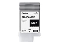 Canon PFI-106 MBK - Noir mat - original - réservoir d'encre - pour imagePROGRAF iPF6300, IPF6300S, iPF6350, iPF6400, iPF6400SE, IPF6450 6620B001