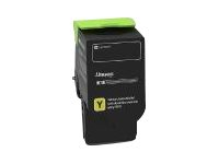 Lexmark - Jaune - original - cartouche de toner LCCP, LRP - pour Lexmark CS421, CS521, CS622, CX421, CX522, CX622, CX625 78C20Y0