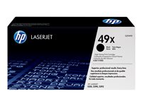 HP 49X - À rendement élevé - noir - original - LaserJet - cartouche de toner (Q5949X) - pour LaserJet 1320, 1320n, 1320nw, 1320t, 1320tn, 3390, 3392 Q5949X
