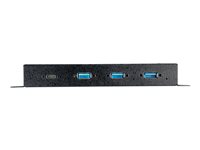 StarTech.com Hub USB-C 10Gbps à 4 Ports - Hub USB Type-C Industriel Métallique avec 3xUSB-A & 1xUSB-C - Protection ESD/Surtension - Hôte USB-C ou USB-A - Alimenté par USB - Montable (HB31C3A1CME) - Concentrateur (hub) - 1 x USB-C + 3 x USB 3.1 - de bureau - CA 110 - 230 V HB31C3A1CME