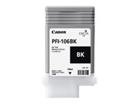 Canon PFI-106 BK - Noir - original - réservoir d'encre - pour imagePROGRAF iPF6300, IPF6300S, iPF6350, iPF6400, iPF6400SE, IPF6450 6621B001