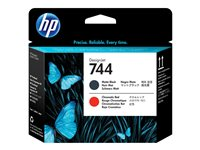 HP 744 - Noir, rouge chromatique - tête d'impression - pour DesignJet Z2600 PostScript, Z5600 PostScript F9J88A