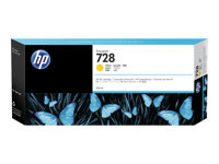HP 728 - 300 ml - jaune - original - DesignJet - cartouche d'encre - pour DesignJet T730, T830 F9K15A