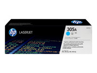 HP 305A - Cyan - original - LaserJet - cartouche de toner (CE411A) - pour LaserJet Pro 300 M351, 400 M451, MFP M375, MFP M475 CE411A
