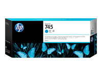 HP 745 - 300 ml - haute capacité - cyan - original - DesignJet - cartouche d'encre - pour DesignJet Z2600 PostScript, Z5600 PostScript F9K03A