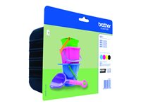 Brother LC221 Value Pack - Pack de 4 - noir, jaune, cyan, magenta - original - cartouche d'encre - pour Brother DCP-J562DW, MFC-J480DW, MFC-J680DW, MFC-J880DW LC221VALBP
